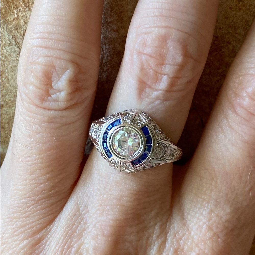 Stunning Art Deco Statement Ring - image 6